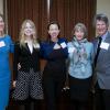 Award recipients with Randall in the middle. 