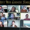 Students zooming in, titled "Meet Our Earnest Family"