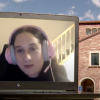 Dance graduate teaching on Zoom