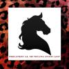 Theatrical Mustang logo showing the silhouette of a horse head