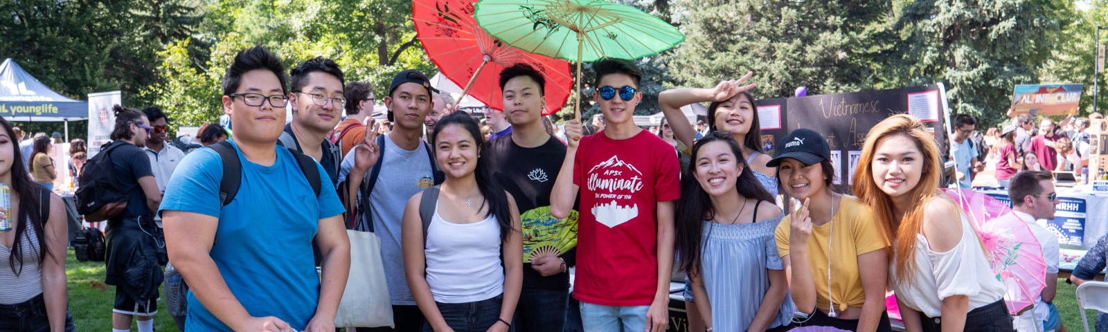 students at the be involved fair