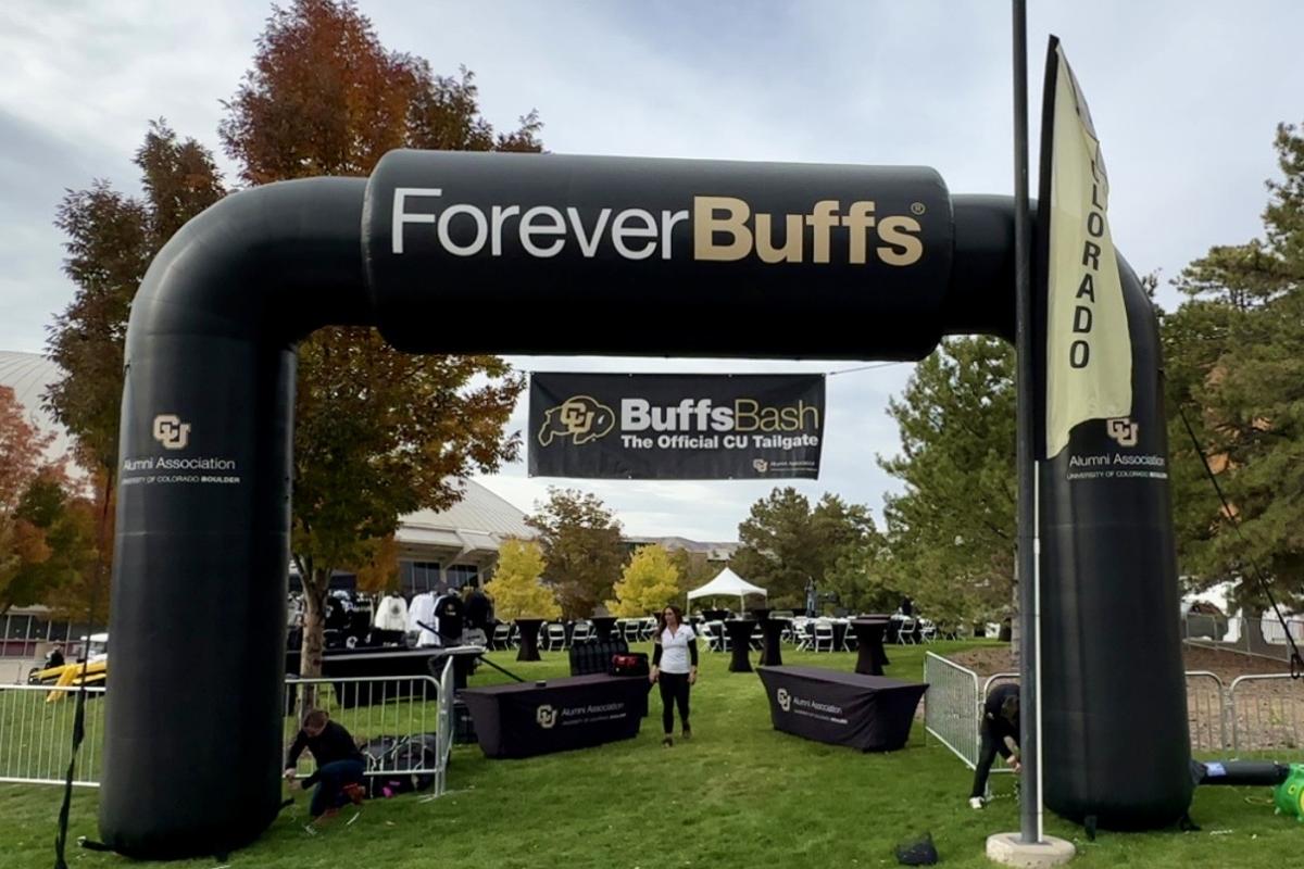 photo of entryway for Buffs Bash tailgate
