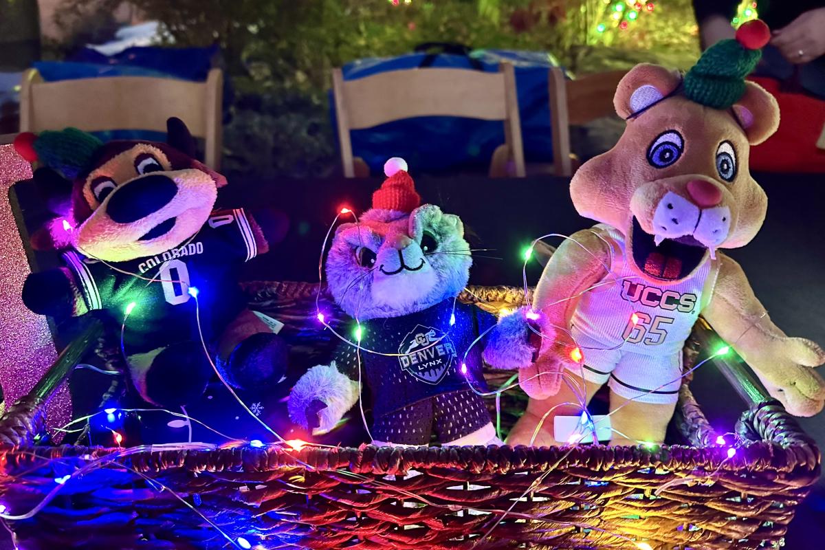 photo of stuffed CU mascots
