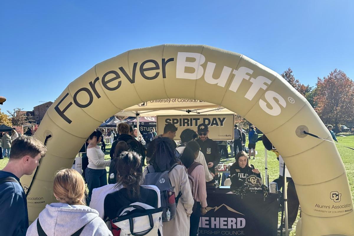 photo of entry to Spirit Day event