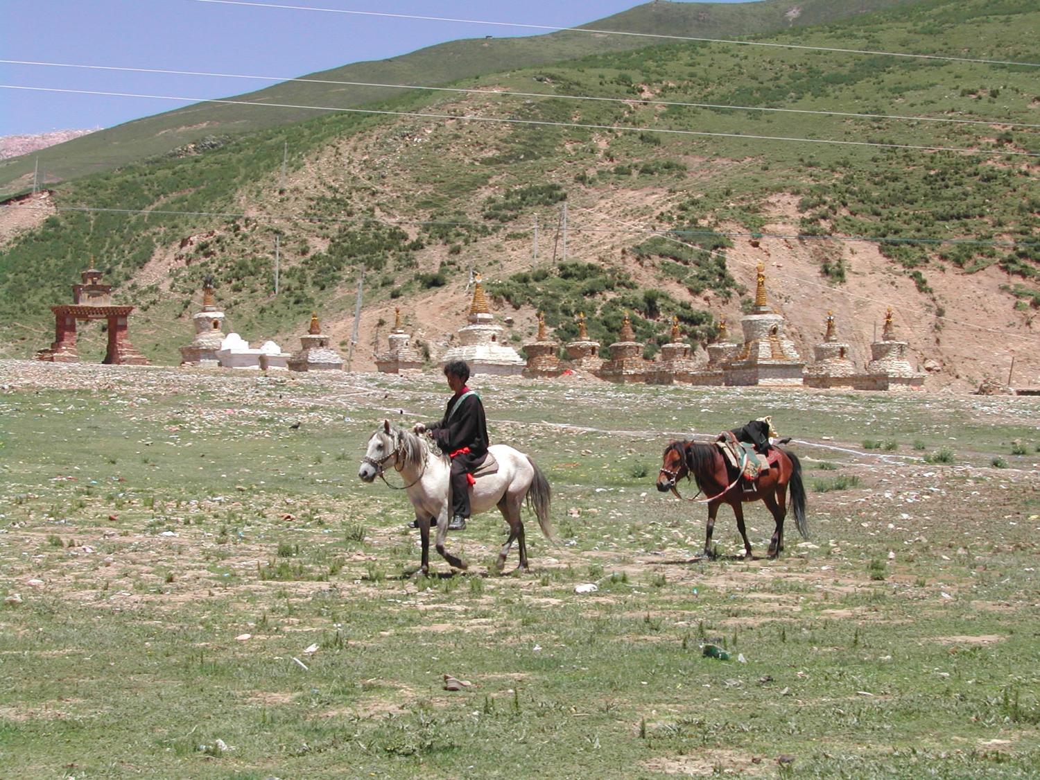 Outside the Gate to Larung Gar