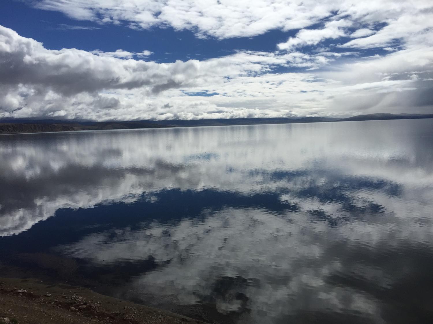 reflection of clouds