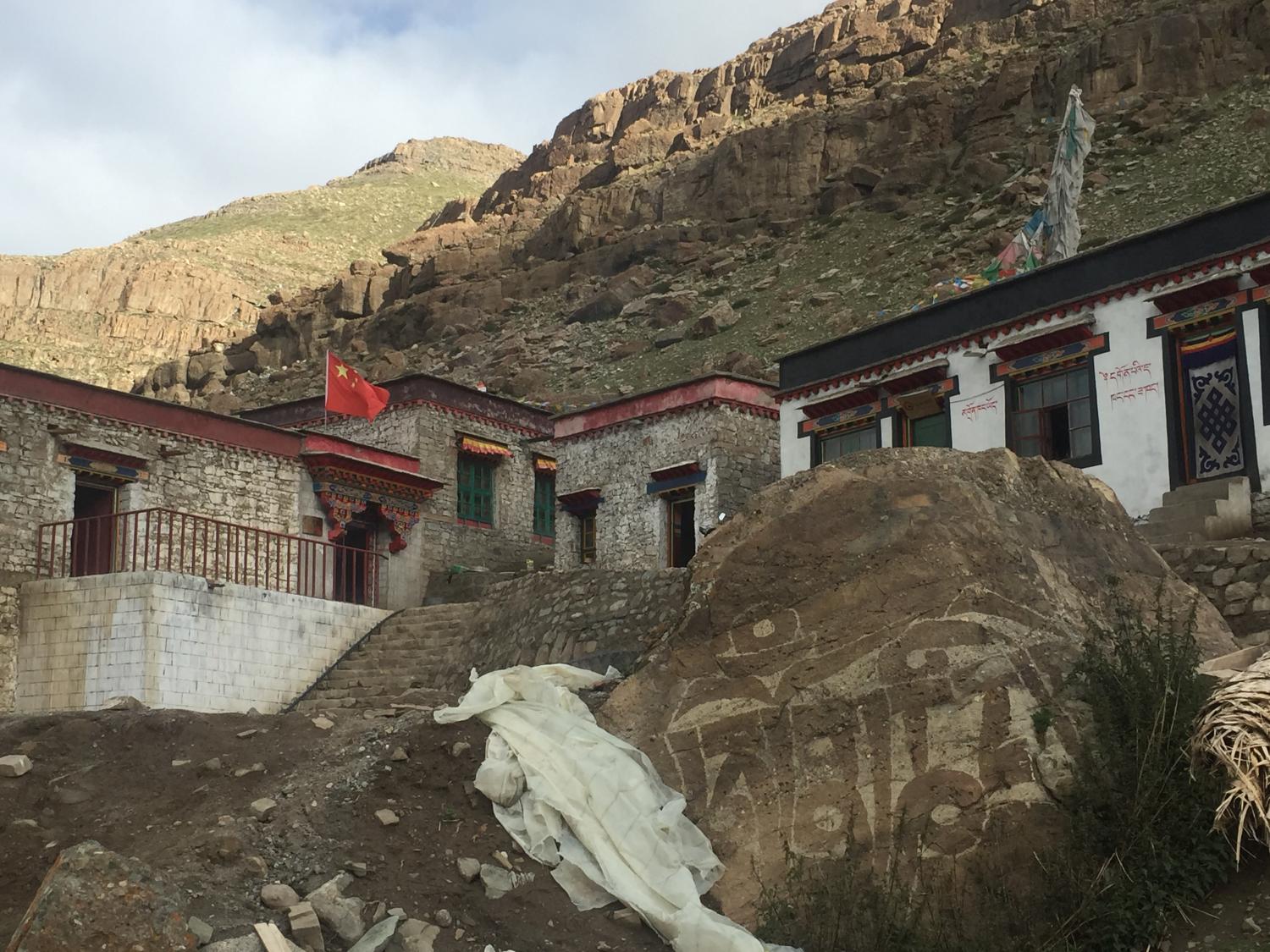 the flag and the monastery