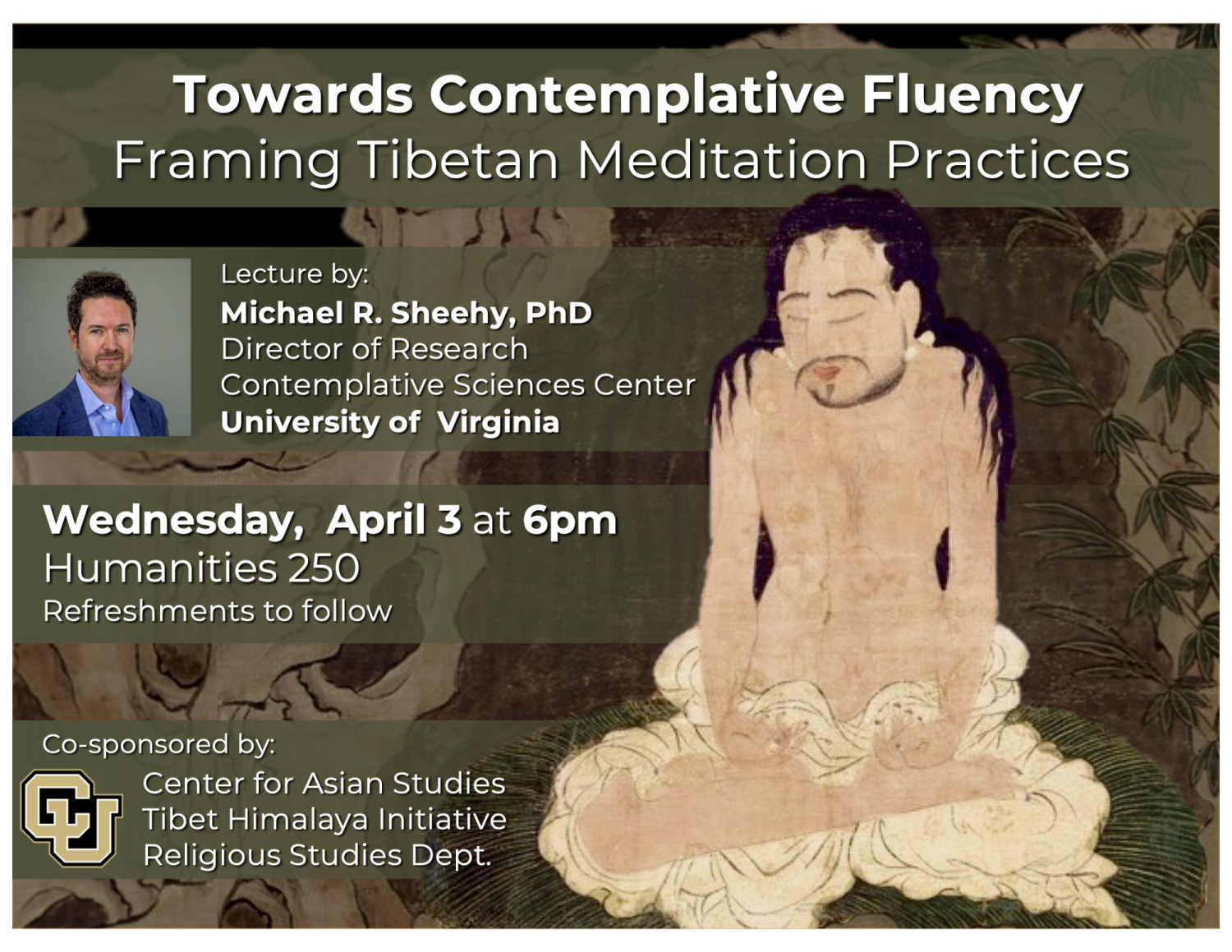 Professor Sheehy event poster