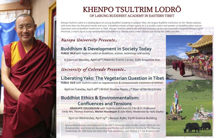 Khenpo Tsultrim Lodro Visit to CU Boulder
