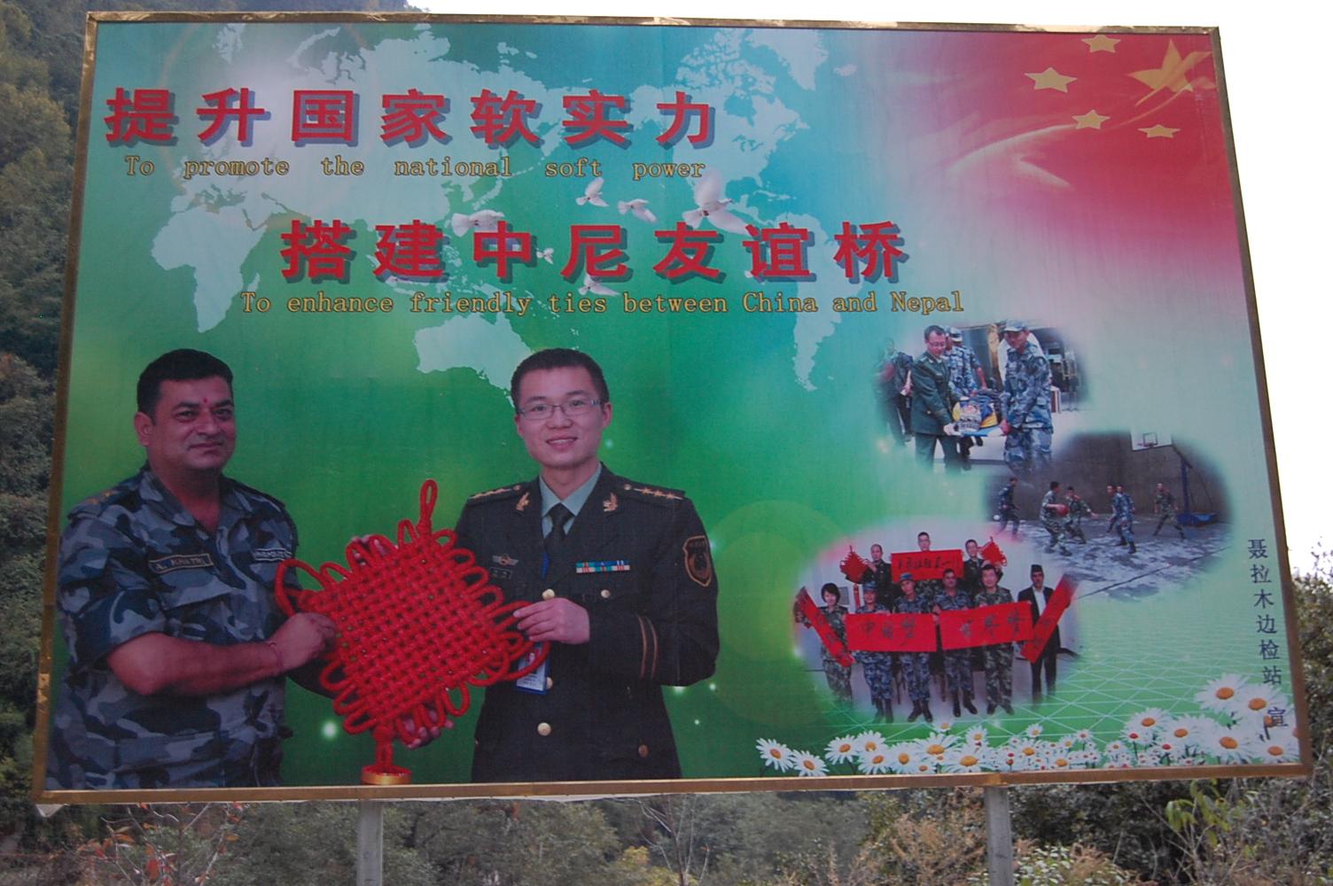 "To promote national soft-power, to enhance friendly ties between China and Nepal"