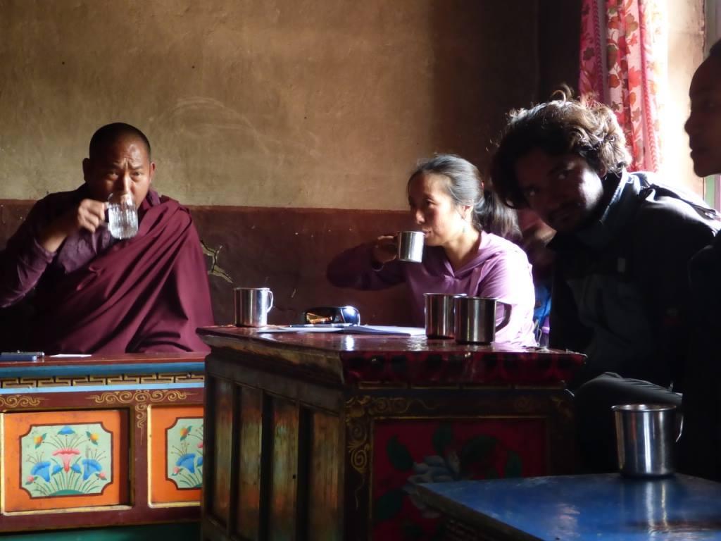 meeting at Yalbang monastery