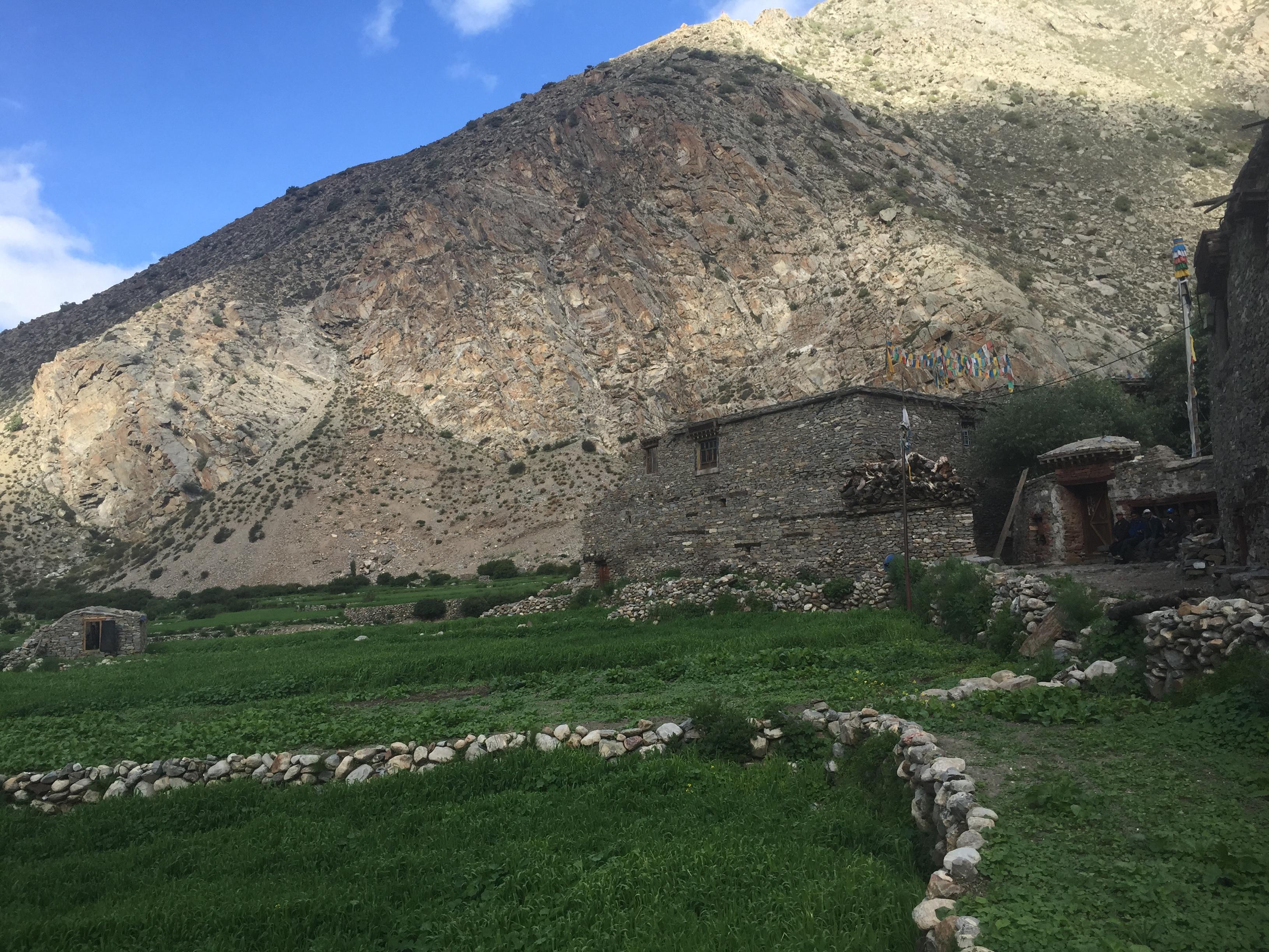 house partially destroyed by GLOF