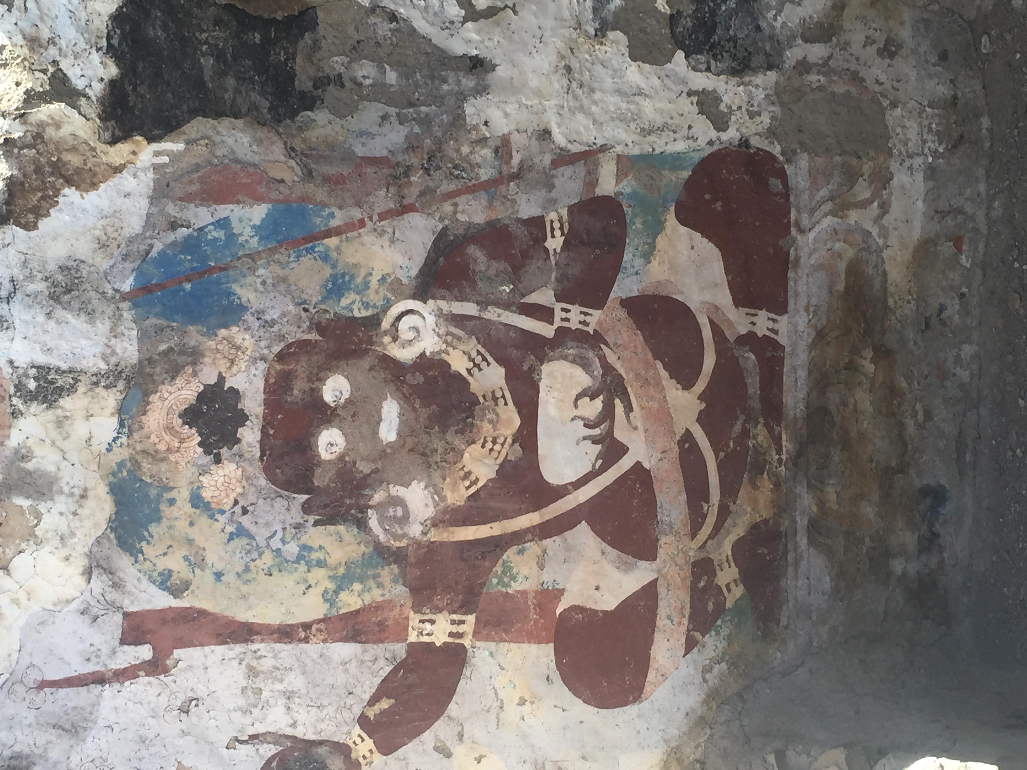 Old frescoes at the cave