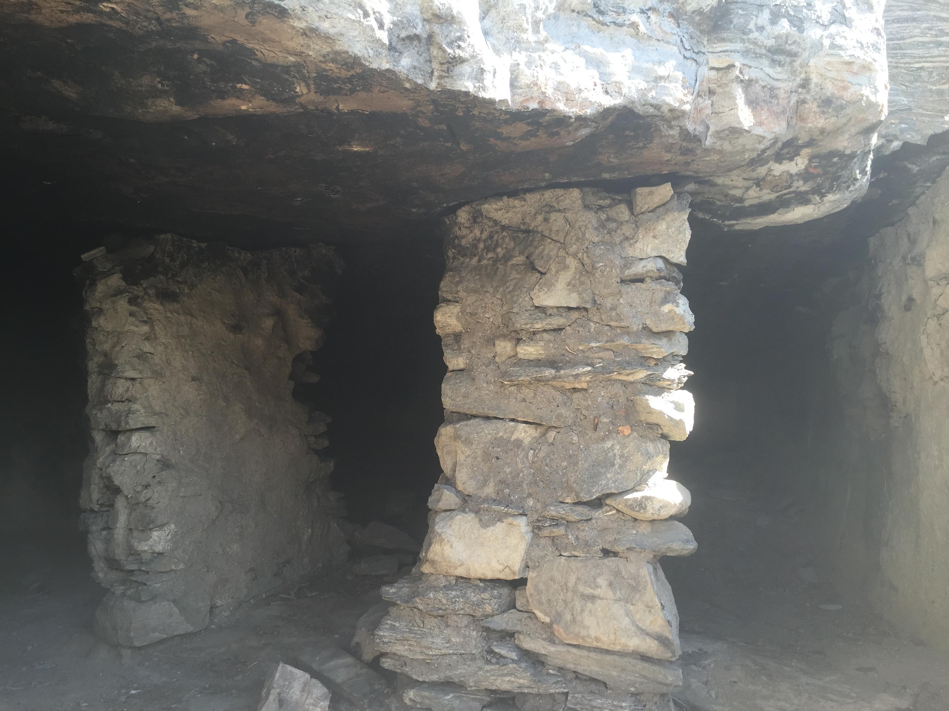 meditation room in cave