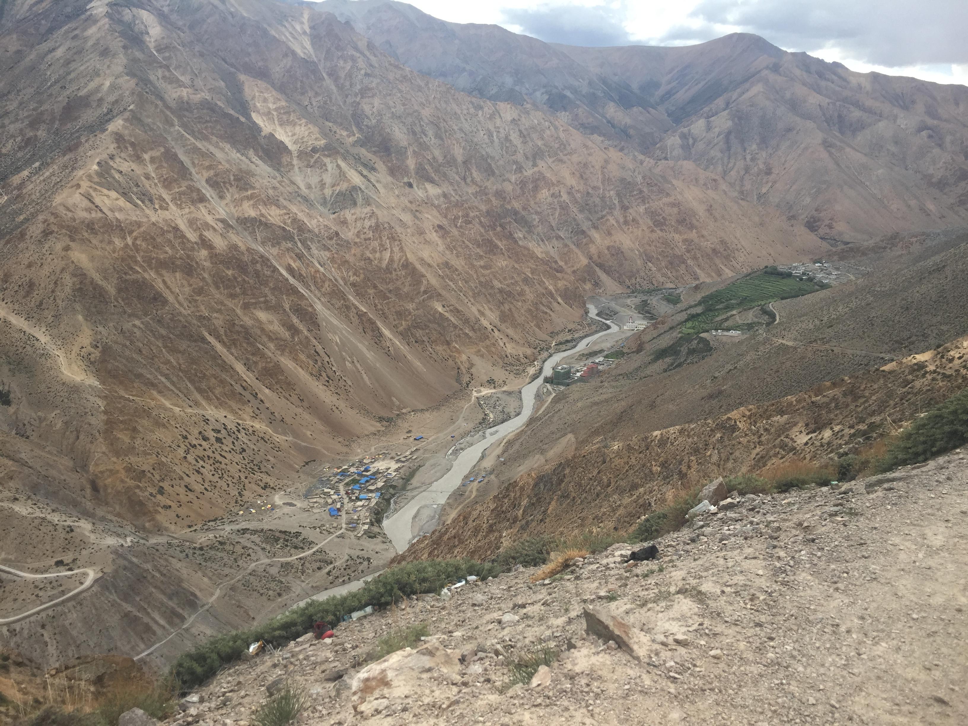 looking toward Hilsa and the Chinese border