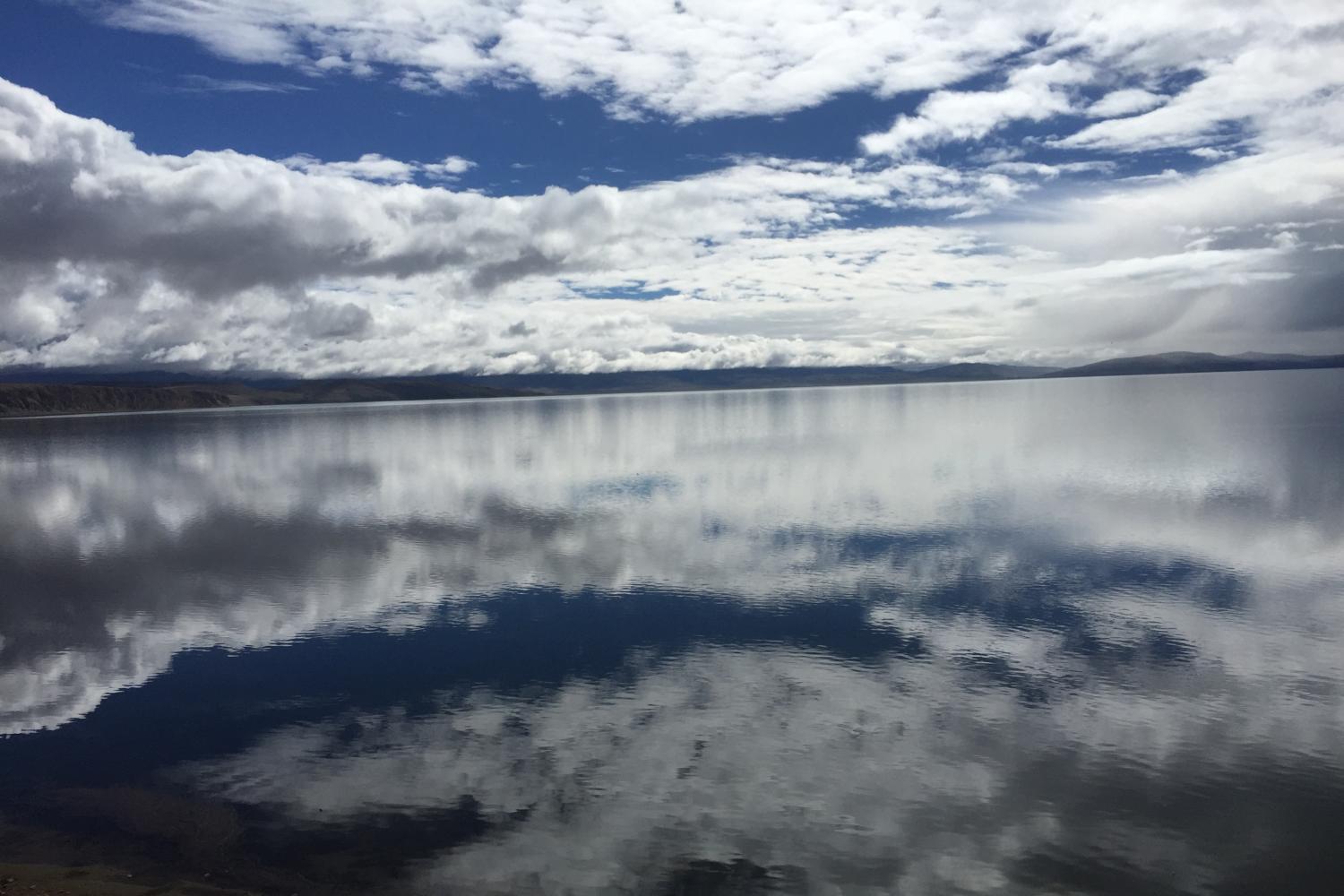 reflection of clouds