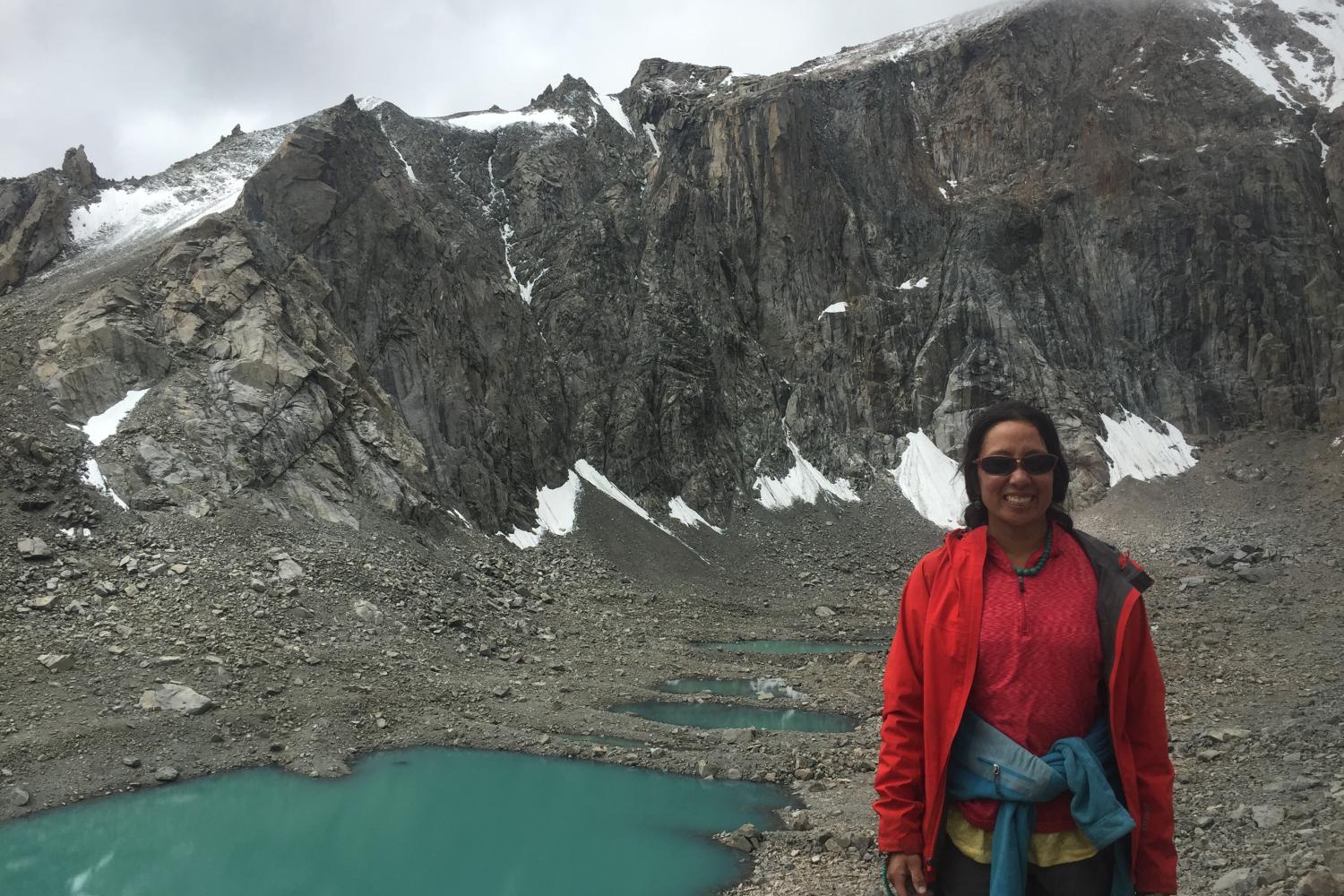 me in front of dakini lake