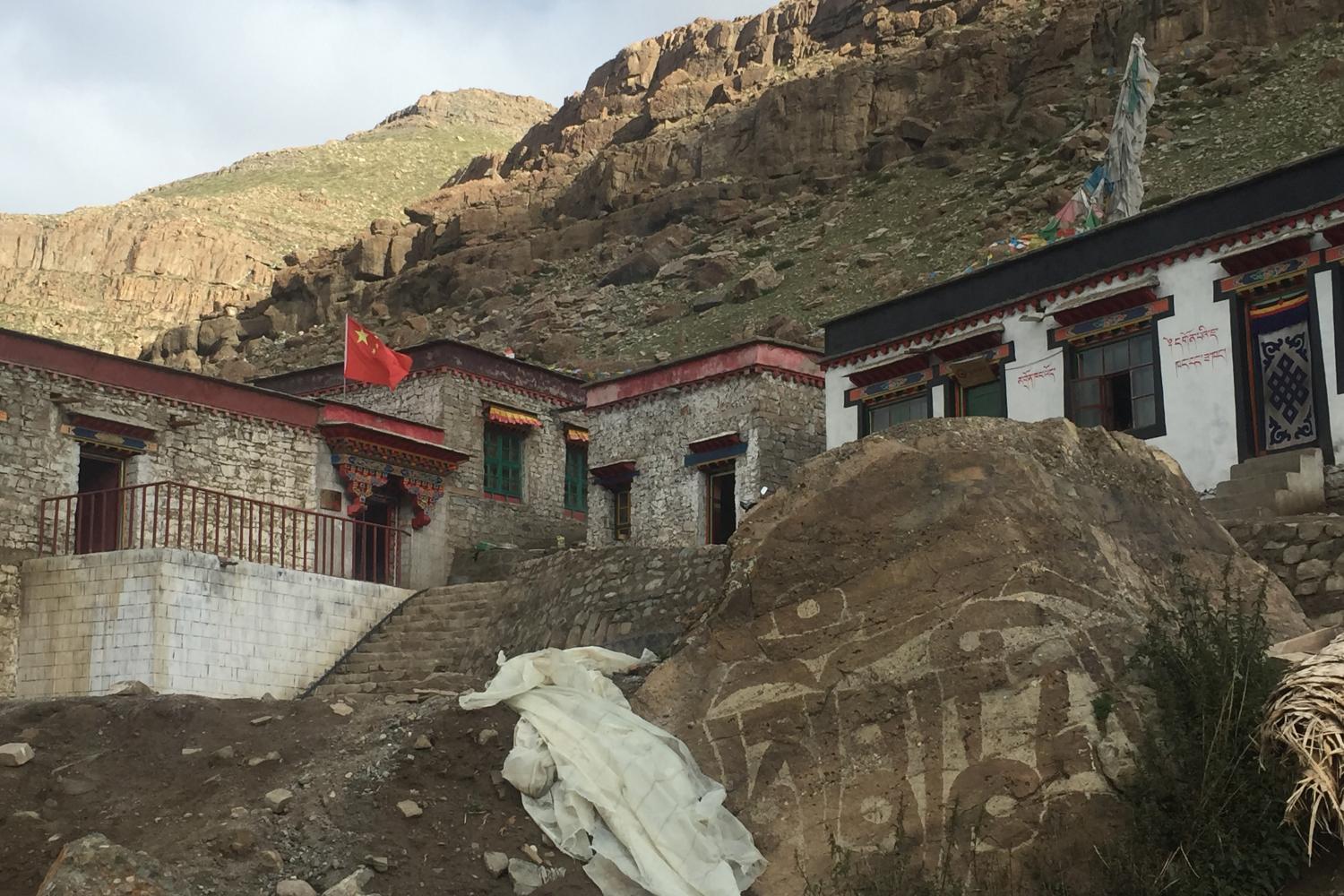 the flag and the monastery