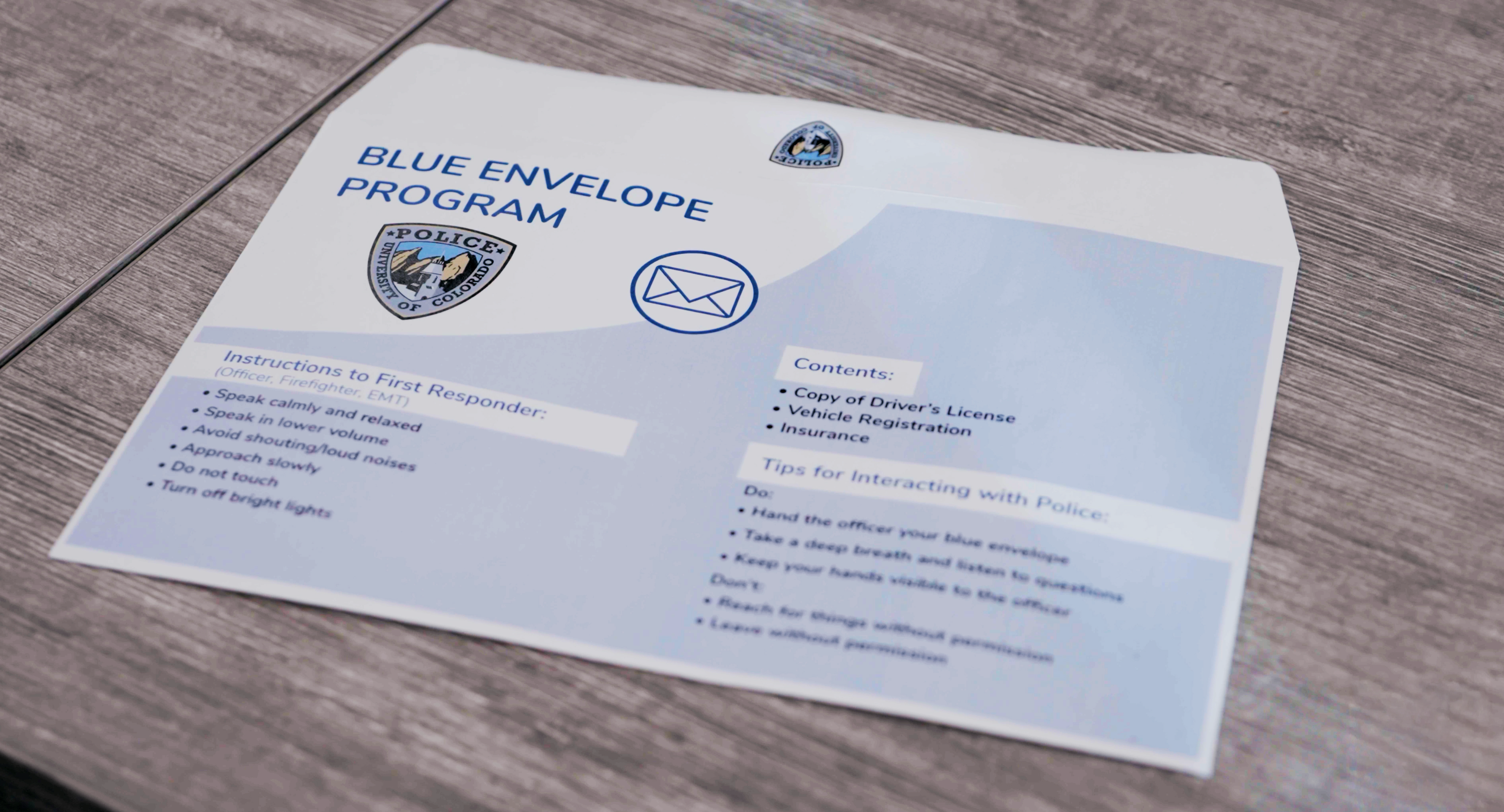Blue Routing Envelope CUPD introduces Blue Envelope Program to support inclusive police ...