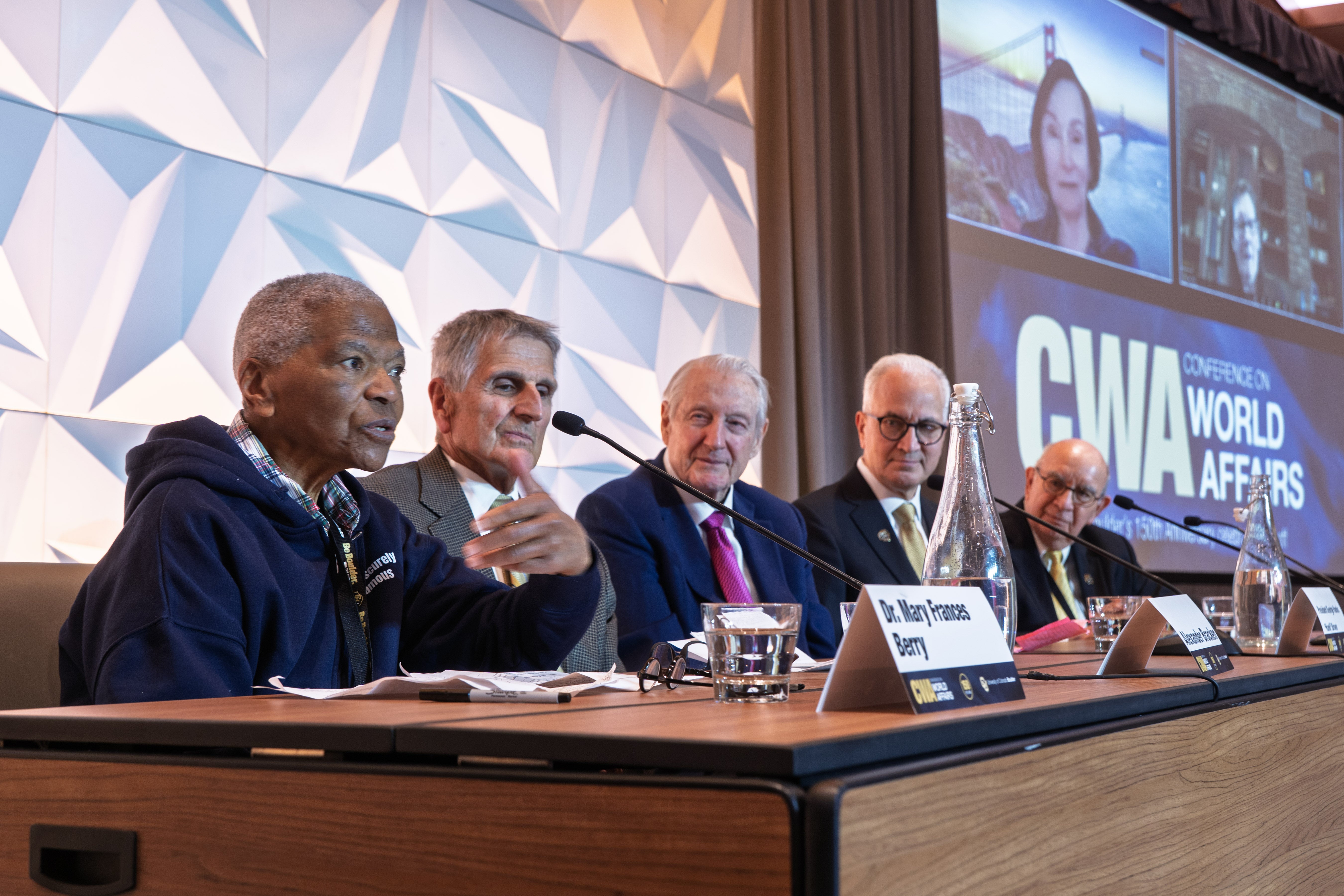 panel of former CU presidents and chancellors