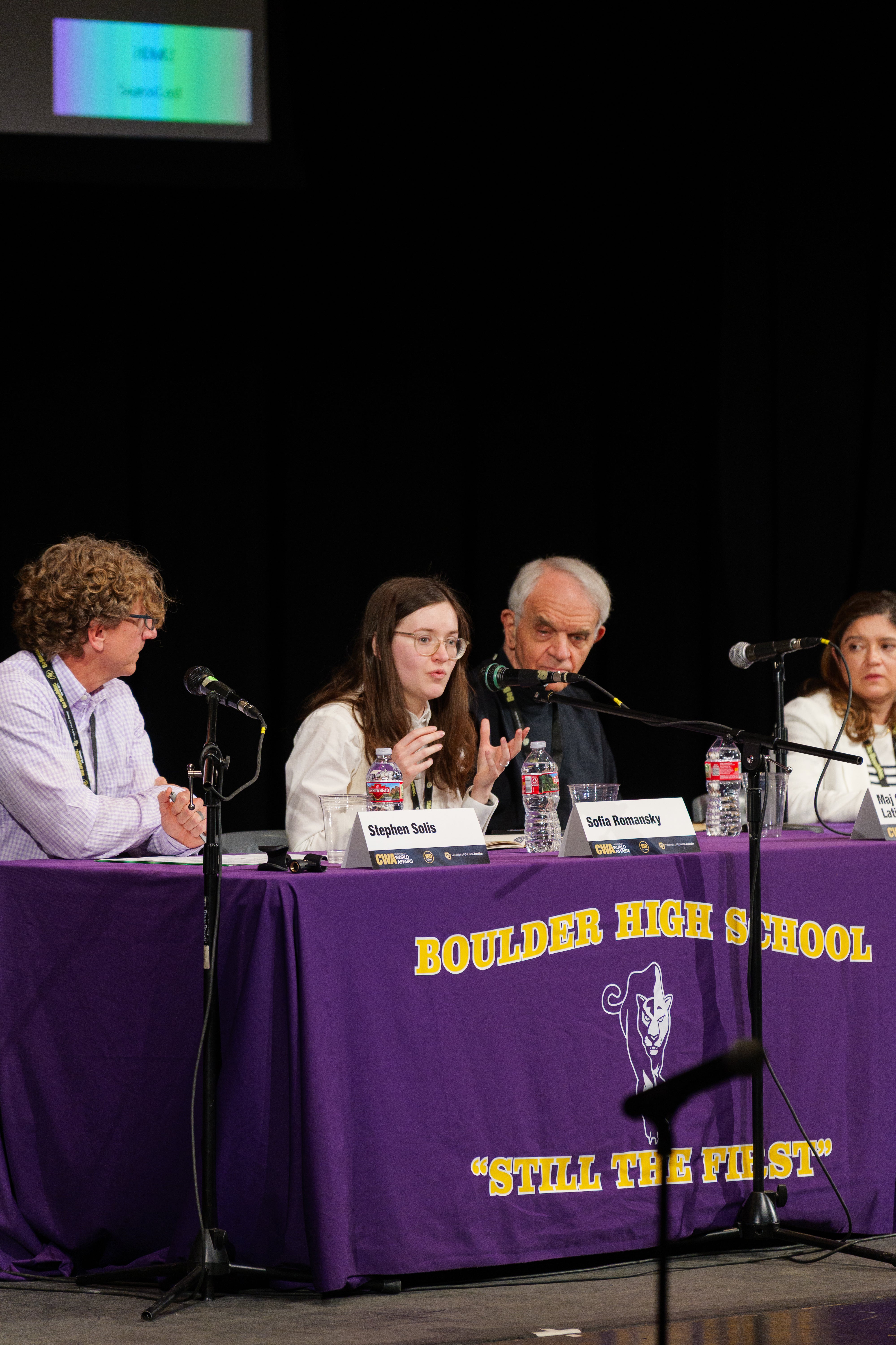 panelists at Boulder High School