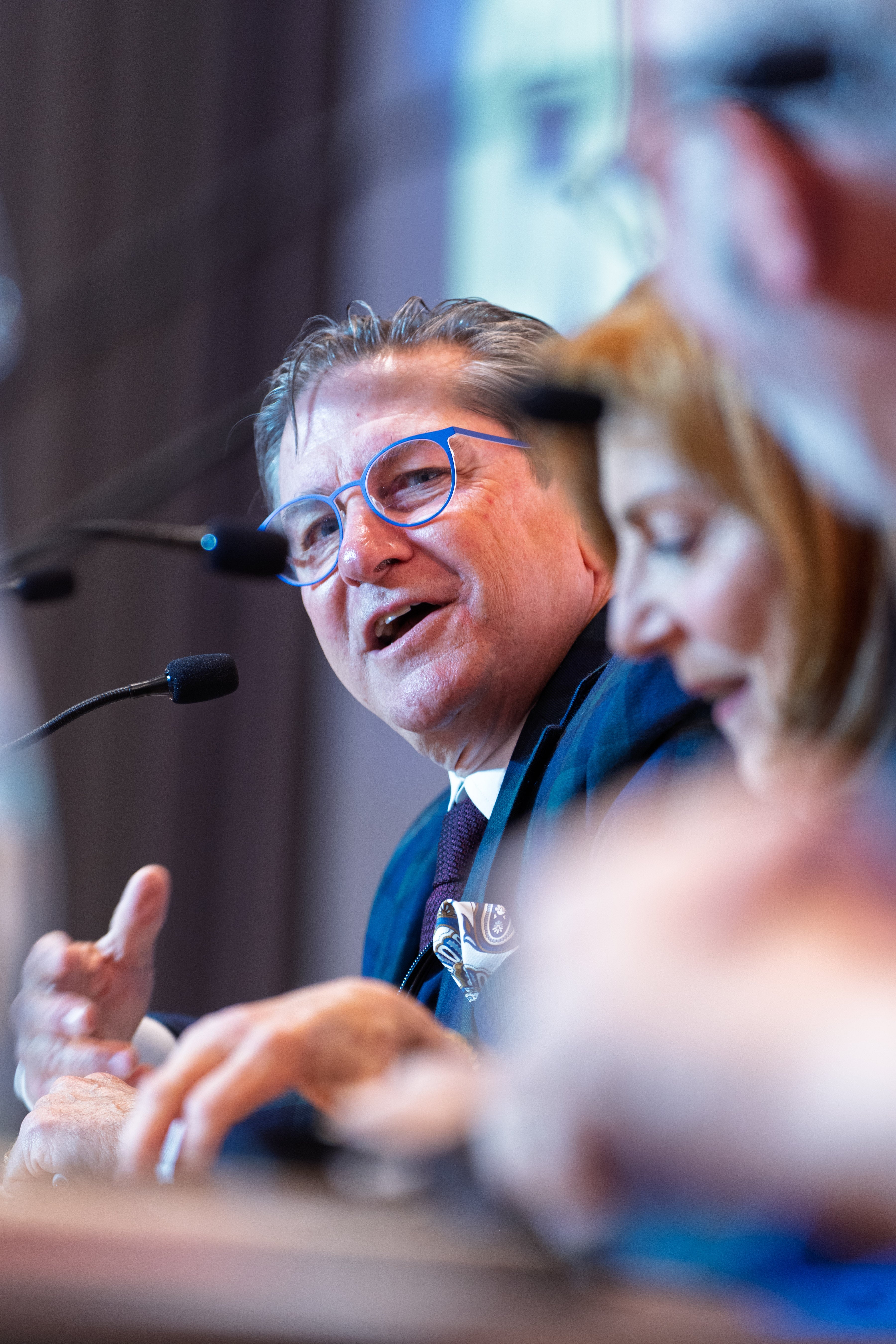 University of Notre Dame Professor Patrick Deneen speaks during a conference panel