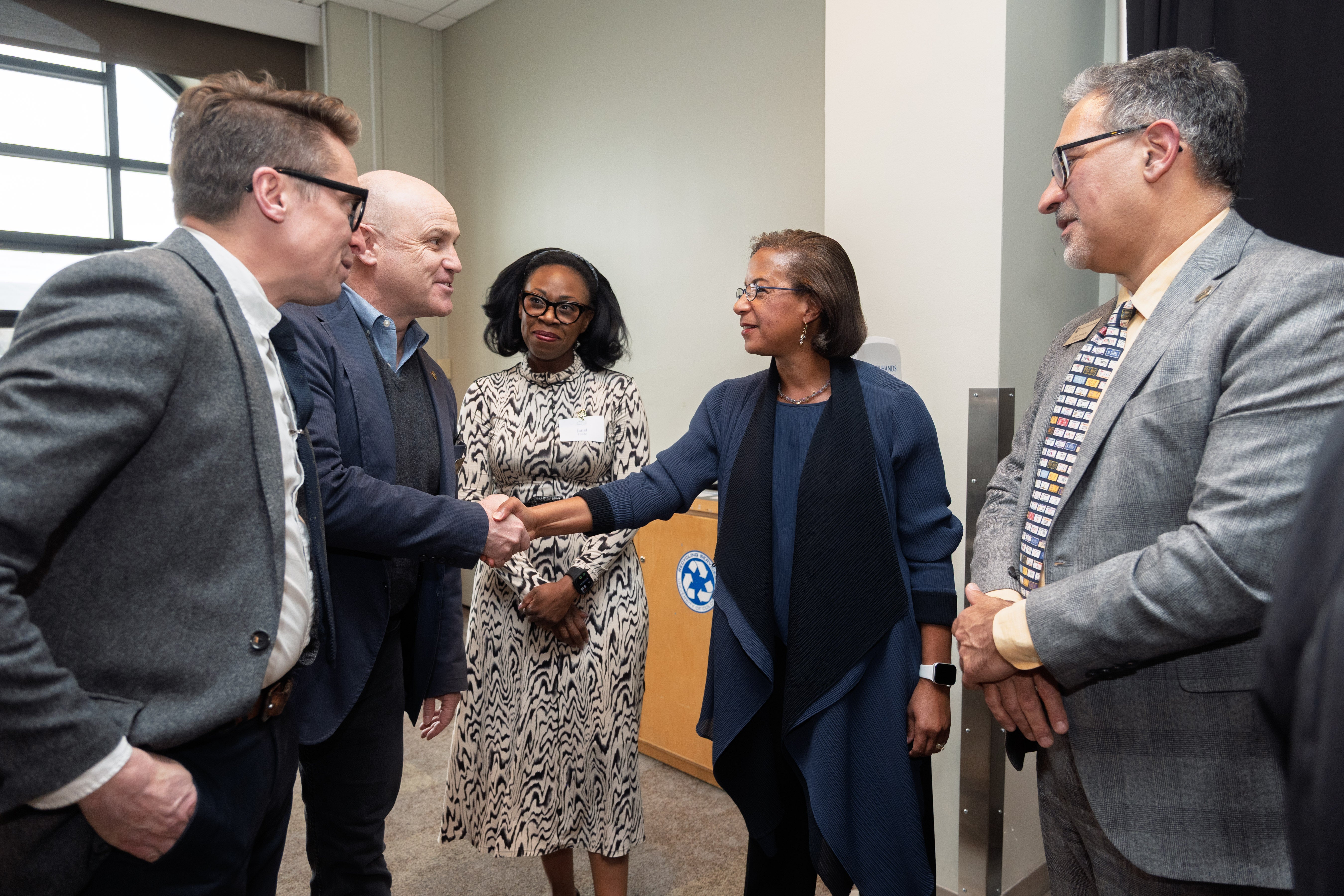 Campus leadership meet with national security expert Susan Rice