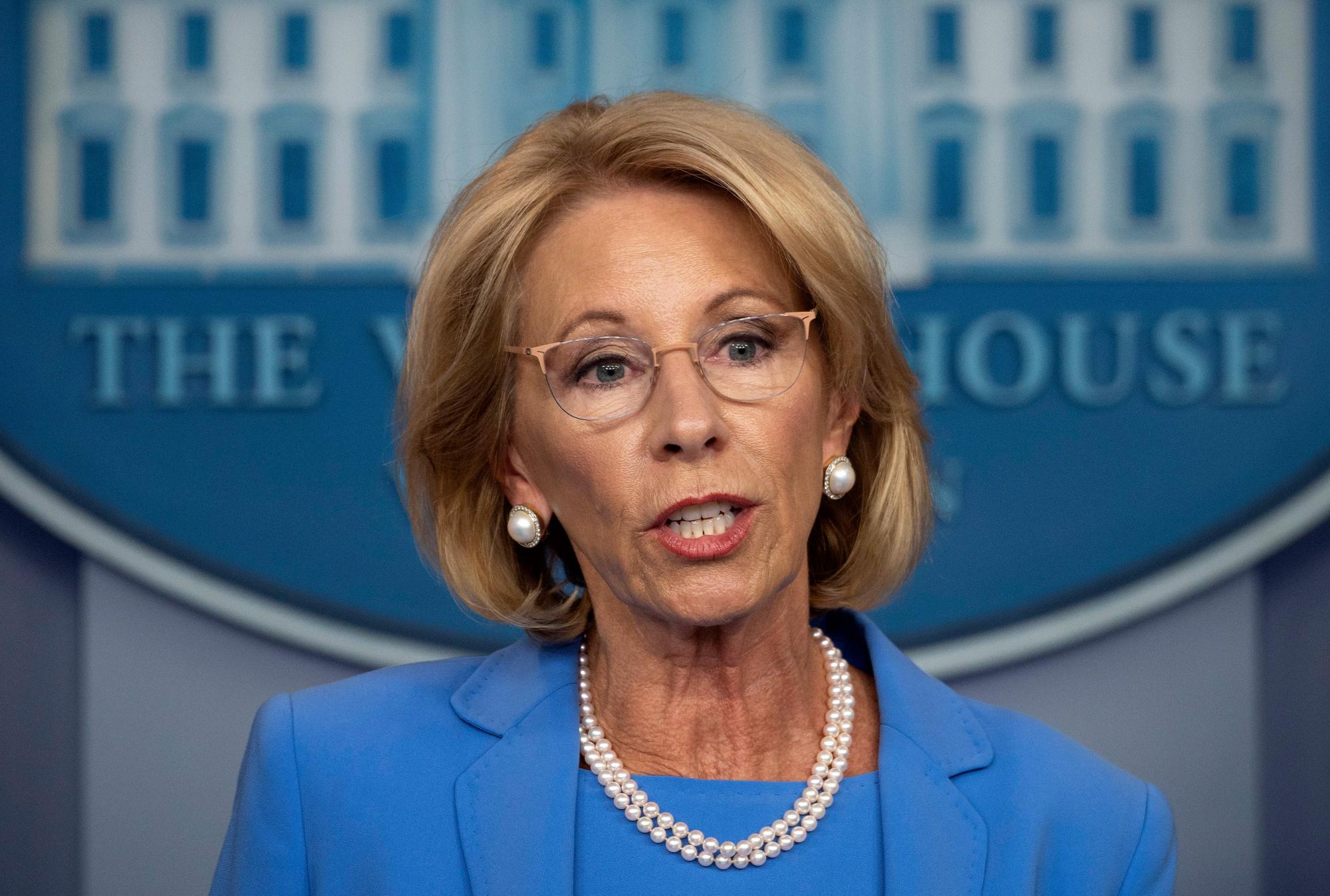 Through her divisive rhetoric, education secretary DeVos leaves a ...