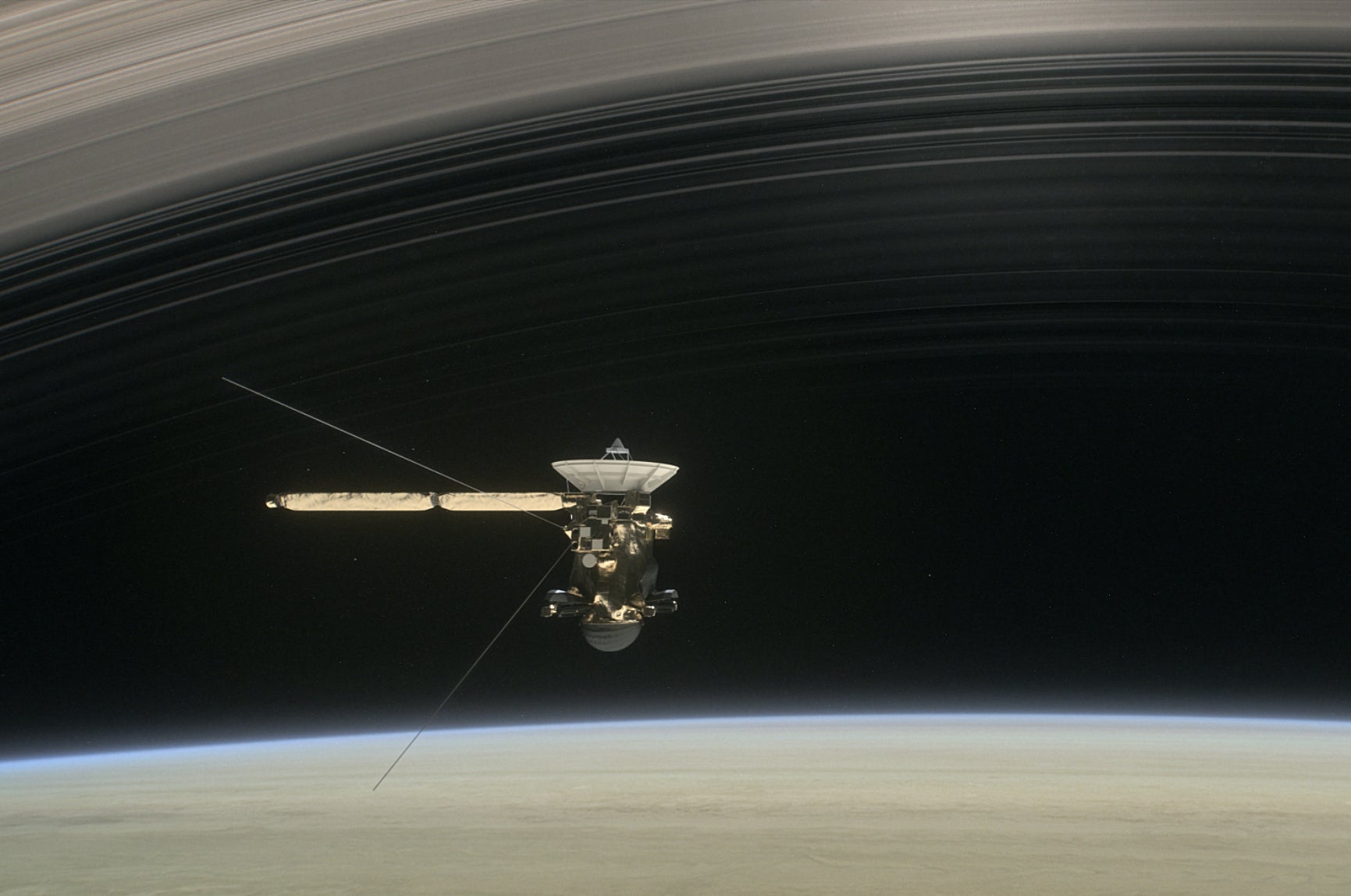 In its final days, Cassini bathed in 'ring rain' | CU Boulder Today ...