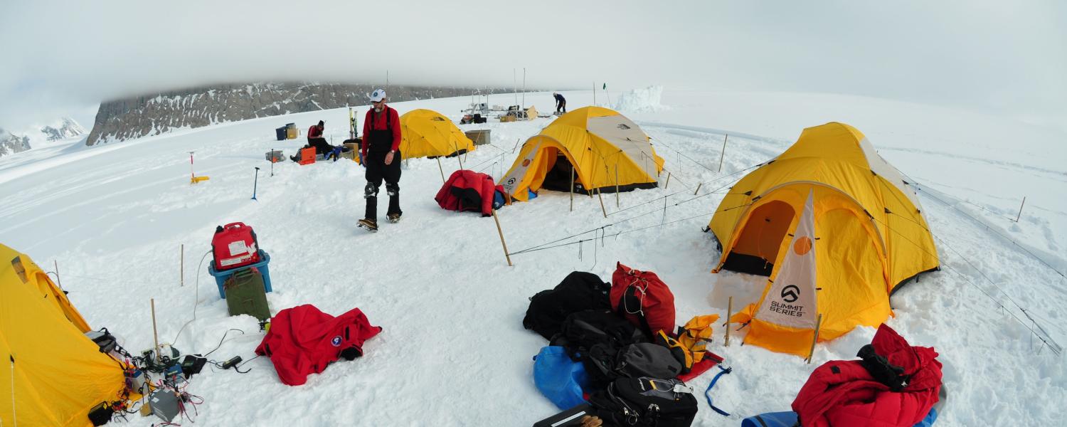 Camp site in Antarctica