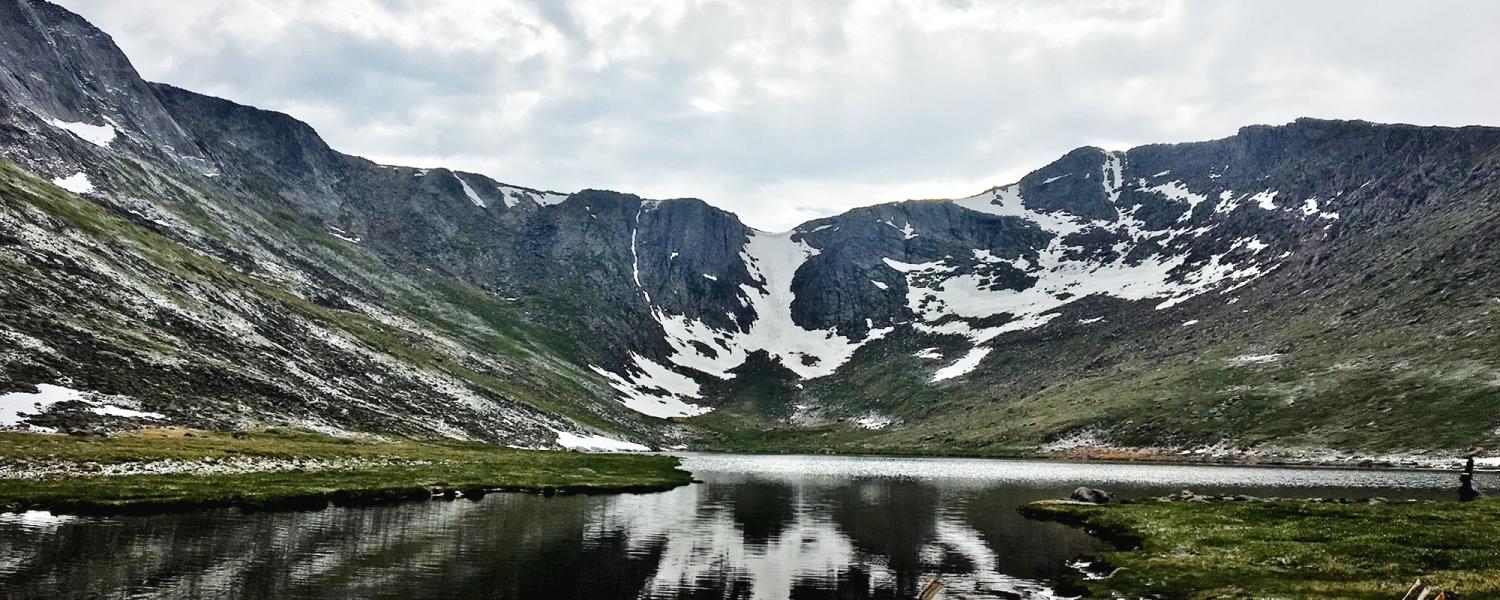 A ridge near the summit of Mount Evans from Summit Lake.