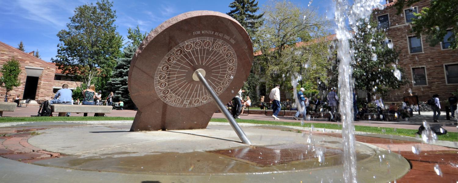 Sundial at Norlin Library