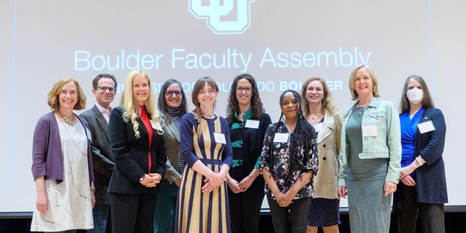 Boulder Faculty Assembly 2022 awardees