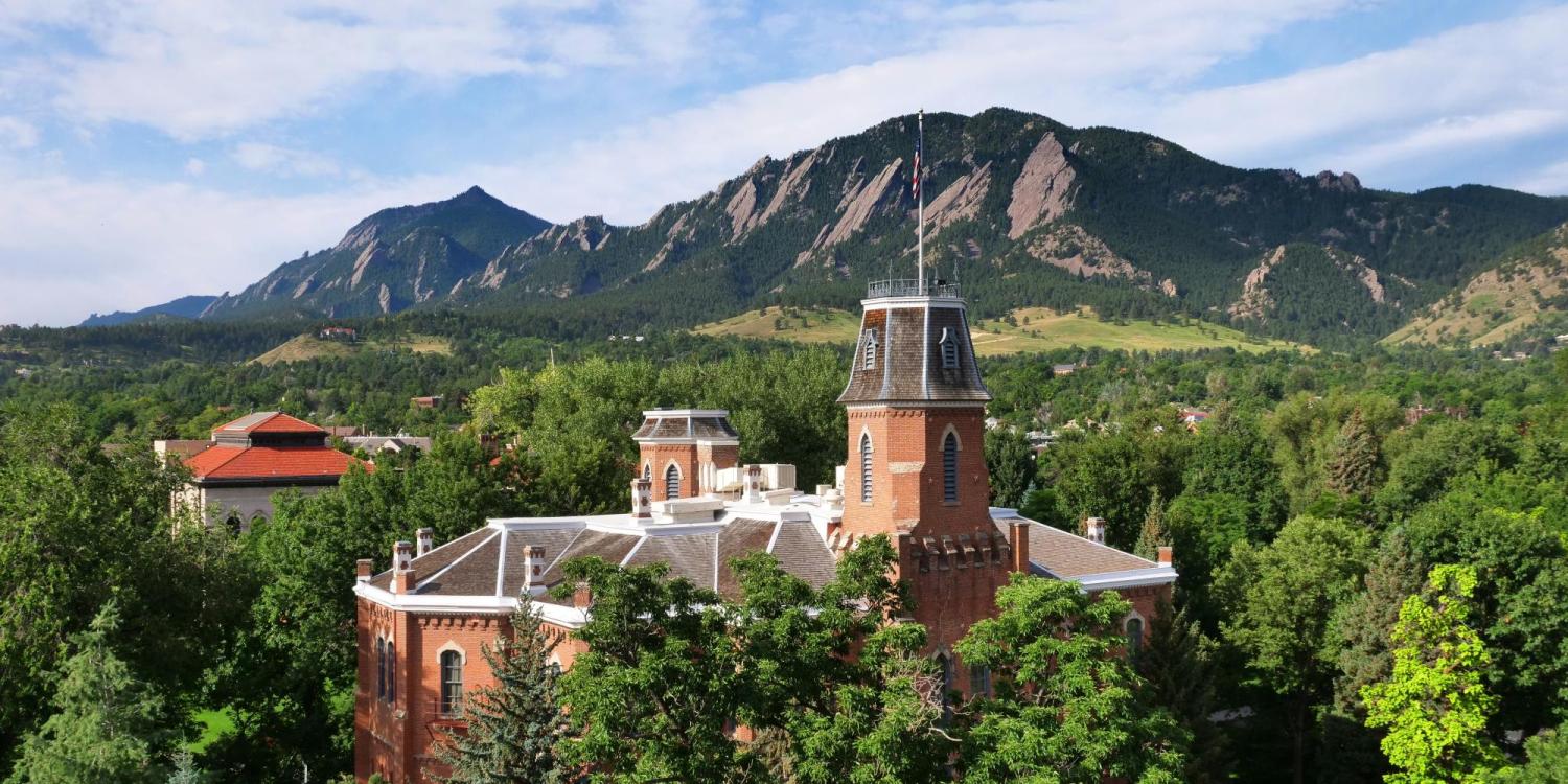 Old Main on CU Boulder campus.