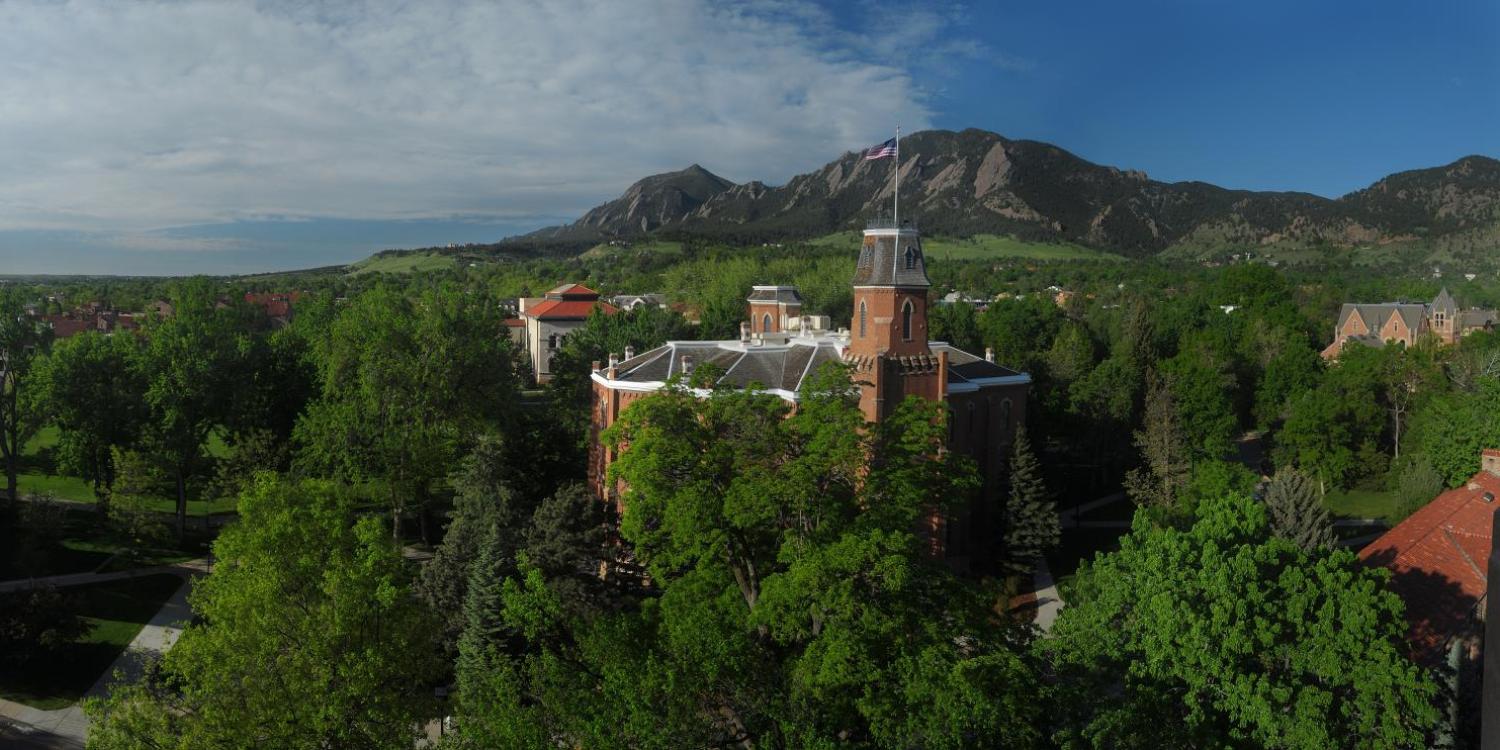 A panorama from campus