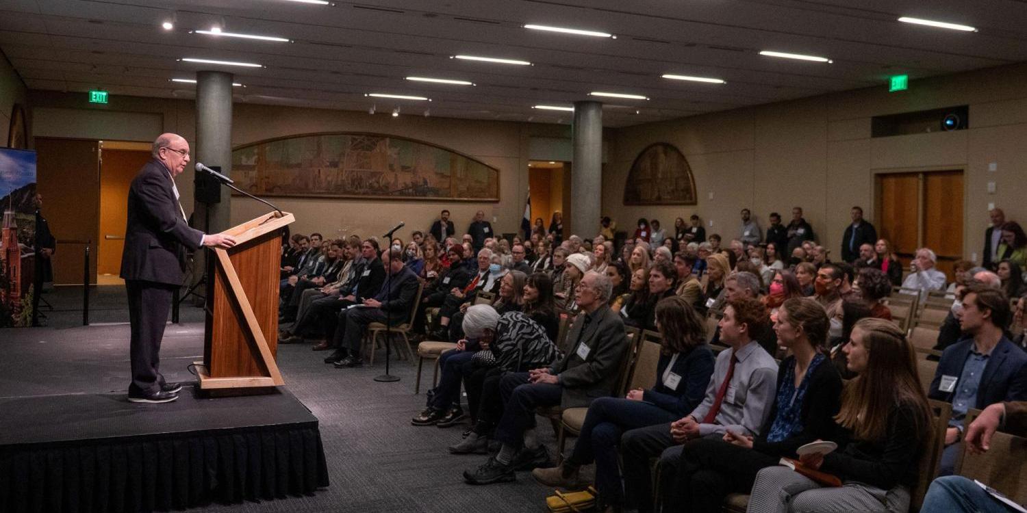 Chancellor Phil DiStefano speaks at the chancellor's annual summit