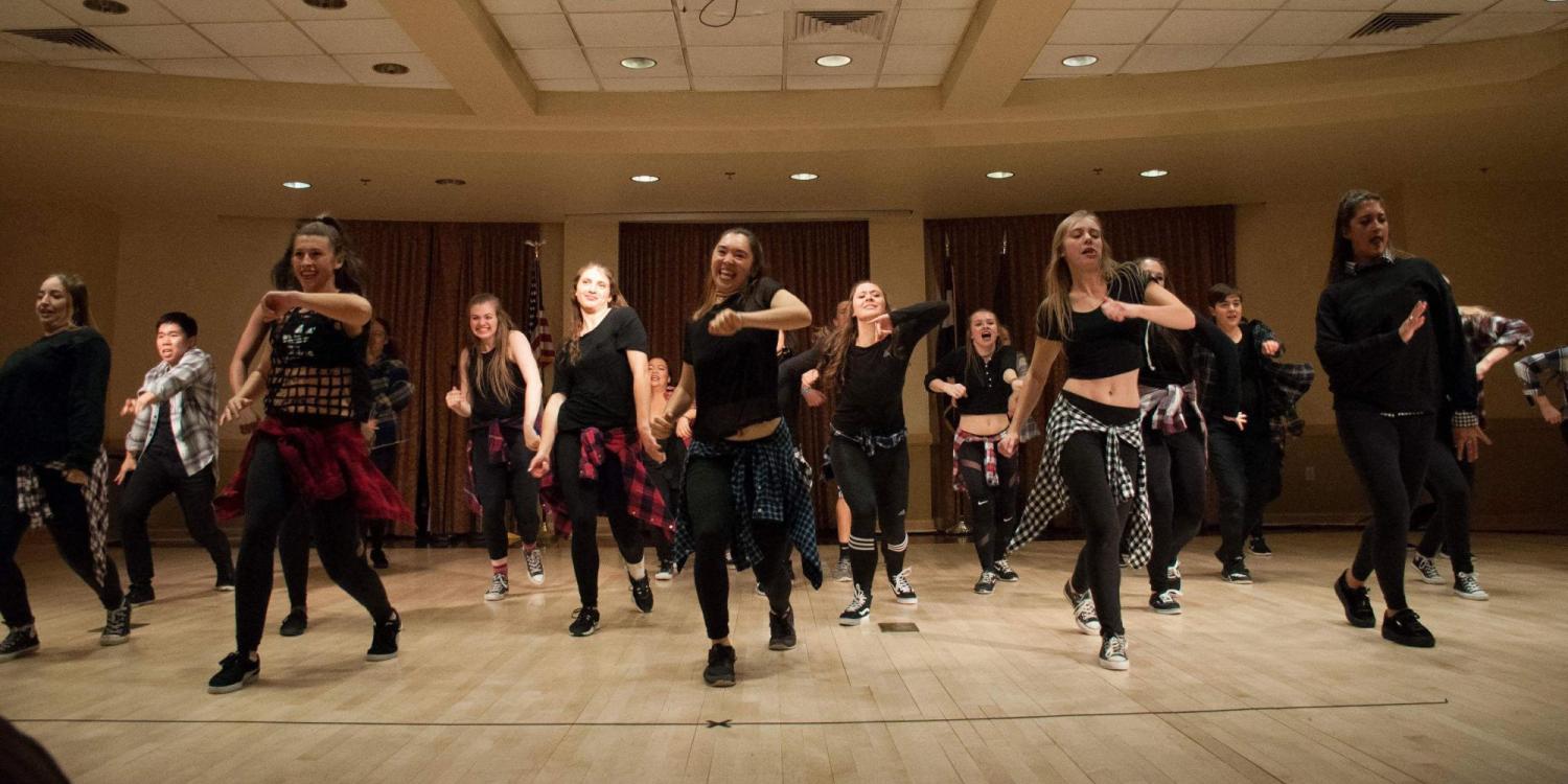 VeRVE CollisionZ street dance team performing in studio, photo by Ryan Dixon