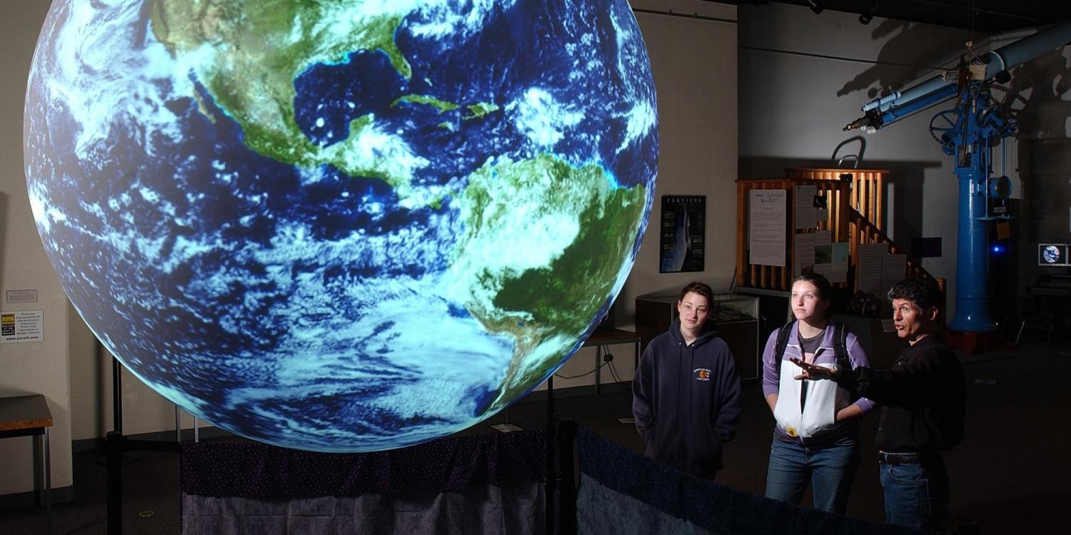 Science on a Sphere event at Fiske Planetarium