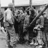 Liberated prisoners of the Mauthausen concentration camp in Austria, May 1945