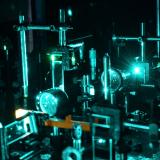 laser equipment glows in the dark