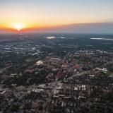 2018 Aerials over CU Boulder and surrounding Boulder area.  (Photo by Glenn Asakawa/University of Colorado)