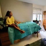 Students in their dorm room