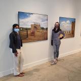 Denise Fernandes and Shelby McAuliffe in their exhibit