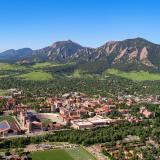 2021 aerials of Boulder and CU Boulder campus. (Photo by Glenn Asakawa/University of Colorado)