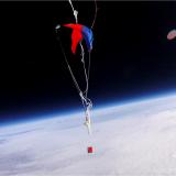 A picture of a student-made high-altitude balloon payloads