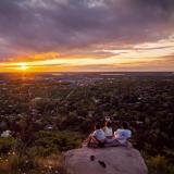 Sunrise over the Flatirons