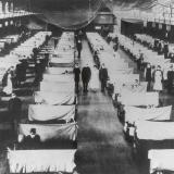 a hospital ward during the flu epidemic of 1918