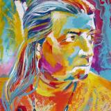  Colorful illustration of Native American 