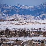 A view of a burned neighborhood in Superior