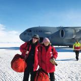 Ian Geraghty and Xinzhao Chu in Antarctica